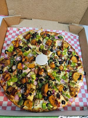 Plant Based Bombay Garlic Chicken #Veganuary at Pizza Twist  in Bellingham