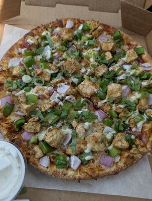 Vegan Tikka Masala pizza at Pizza Twist  in Bellingham