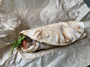 Mushroom wrap!  at iCreate Cafe in Pottstown