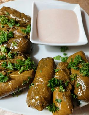 Tenderest grape leaves ever at iCreate Cafe in Pottstown