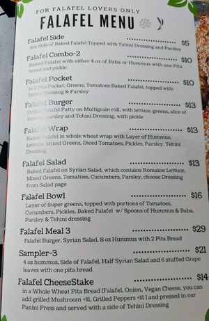 Huge new menu, incredible! at iCreate Cafe in Pottstown