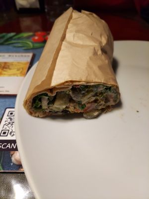 Falafel wrap at iCreate Cafe in Pottstown