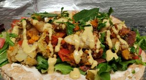 potato wrap at iCreate Cafe in Pottstown