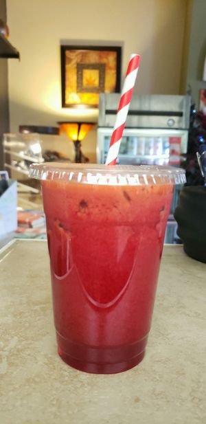 fresh juice at iCreate Cafe in Pottstown