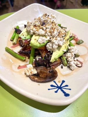 Sweet potato veggie smash up - modified to swap egg for tofu   at Snooze in Plano