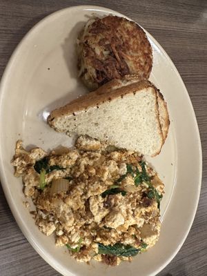 Tofu scramble plate  at Snooze in Plano