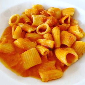 Spicy Rigatoni Vodka at Crossroads Kitchen in Los Angeles