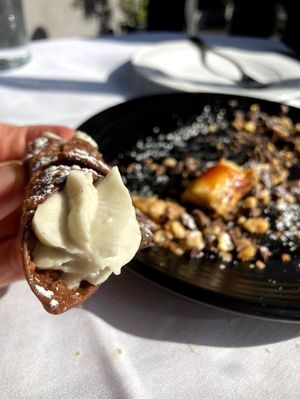 Banana cream pie cannoli at Crossroads Kitchen in Los Angeles