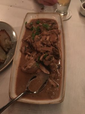 Pumpkin seed tofu masala  at Crossroads Kitchen in Los Angeles