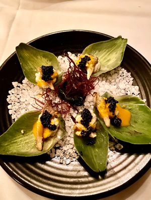 Artichoke Oysters. #Veganuary at Crossroads Kitchen in Los Angeles