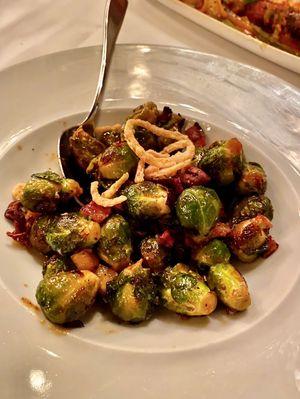 Roasted Brussels Sprouts at Crossroads Kitchen in Los Angeles