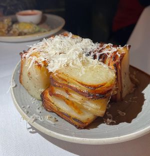 Truffled potato  at Crossroads Kitchen in Los Angeles