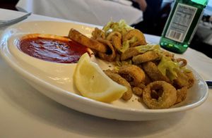 Calamari  at Crossroads Kitchen in Los Angeles