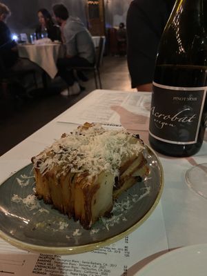 Awesome truffle potatoes   at Crossroads Kitchen in Los Angeles