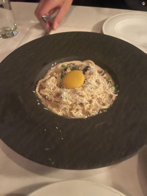 Spaghetti Carbonara   at Crossroads Kitchen in Los Angeles