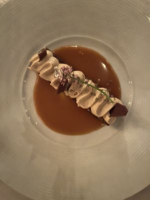 Caramel chocolate bar  at Crossroads Kitchen in Los Angeles