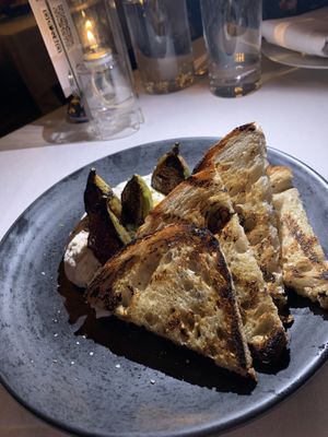 Fig and feta  at Crossroads Kitchen in Los Angeles