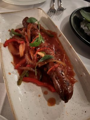 The most amazing homemade sausage ever  at Crossroads Kitchen in Los Angeles