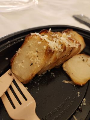 Potatoes. Delicious. at Crossroads Kitchen in Los Angeles