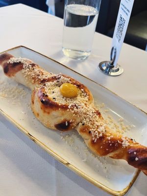 Khachapuri  at Crossroads Kitchen in Los Angeles