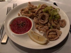 Calamari Fritti at Crossroads Kitchen in Los Angeles