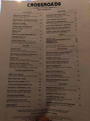  at Crossroads Kitchen in Los Angeles