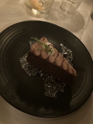 Chocolate cake   at Crossroads Kitchen in Los Angeles