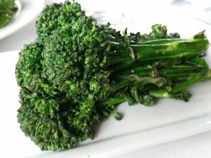 kids broccolini at Crossroads Kitchen in Los Angeles