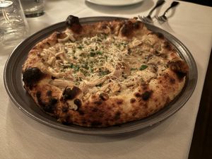 Truffle Mushroom Bianca Pizza   at Crossroads Kitchen in Los Angeles