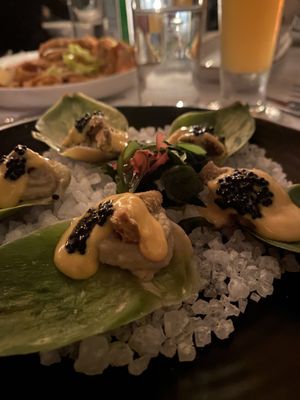 Artichoke Oysters  at Crossroads Kitchen in Los Angeles