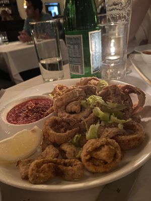 Calamari   at Crossroads Kitchen in Los Angeles