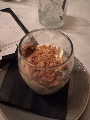 Dessert (banana pudding I think?)  at Crossroads Kitchen in Los Angeles