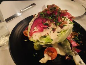 Wedge salad  at Crossroads Kitchen in Los Angeles