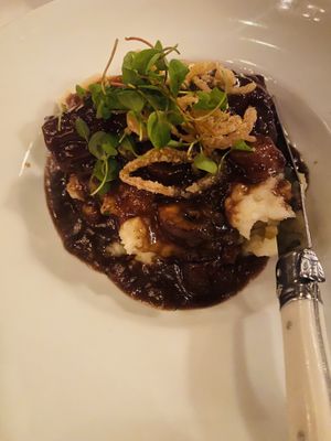 Short-rib eggplant  at Crossroads Kitchen in Los Angeles