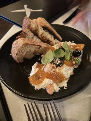 Whipped feta  at Crossroads Kitchen in Los Angeles