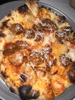 Pepperoni pizza   at Crossroads Kitchen in Los Angeles