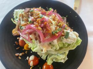 Wedge salad   at Crossroads Kitchen in Los Angeles
