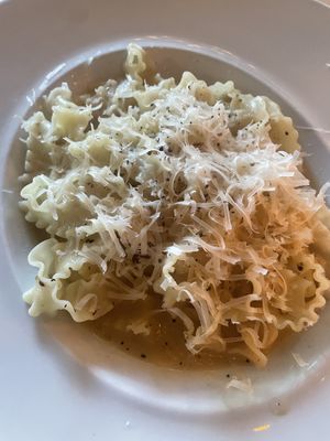 Malfaldine cacio e pepe  at Crossroads Kitchen in Los Angeles