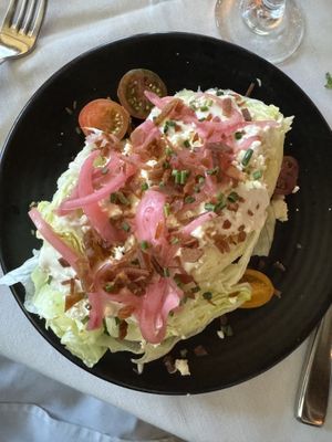 Wedge salad  at Crossroads Kitchen in Los Angeles