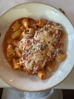 Vodka sauce   at Crossroads Kitchen in Los Angeles