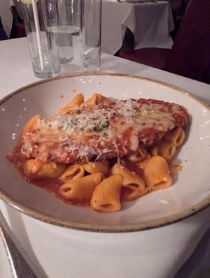 Chicken parmesan at Crossroads Kitchen in Los Angeles