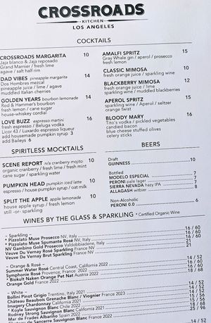  at Crossroads Kitchen in Los Angeles