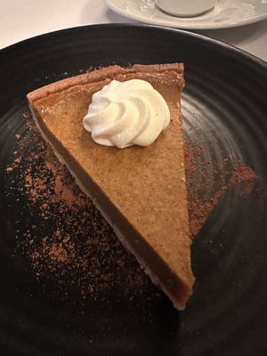 Pumpkin pie!!  at Crossroads Kitchen in Los Angeles