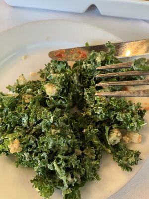 Kale salad   at Crossroads Kitchen in Los Angeles