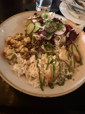 The “bowl” with tofu 😋  at Crossroads Kitchen in Los Angeles