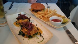 lunch at Crossroads Kitchen in Los Angeles