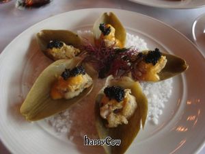 artichoke oysters at Crossroads Kitchen in Los Angeles