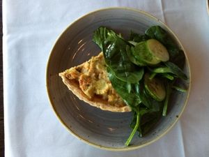 Quiche at Crossroads Kitchen in Los Angeles