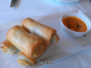 Kale spanakopita at Crossroads Kitchen in Los Angeles