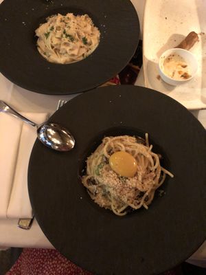 Carbonara  at Crossroads Kitchen in Los Angeles